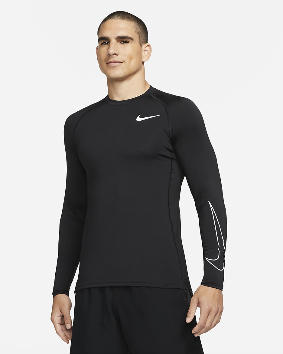 Nike Pro Dri FIT Men s Slim Fit Long Sleeve Top